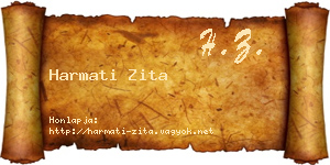 Harmati Zita névjegykártya